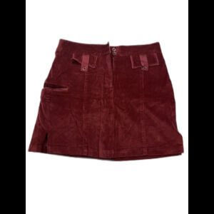 Trigelle Women’s Golf Skirt corduroy velvet Maroon Corduroy Size 4